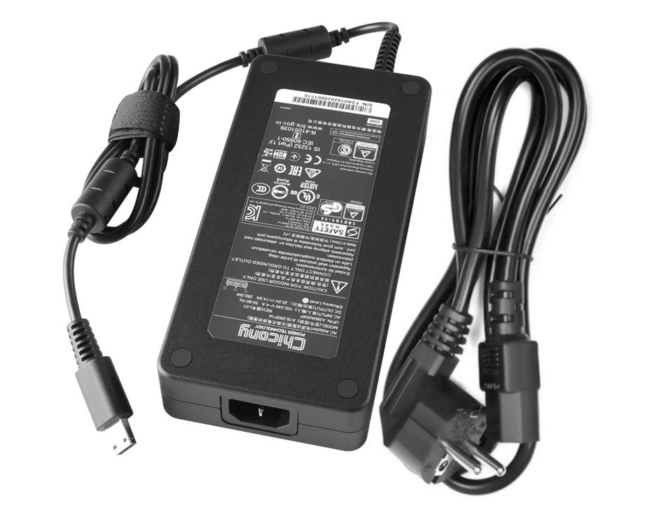 Original 20V 14A 280W MSI Raider GE78HX 13VH-069IT Chargeur AC Adaptateur + Cable