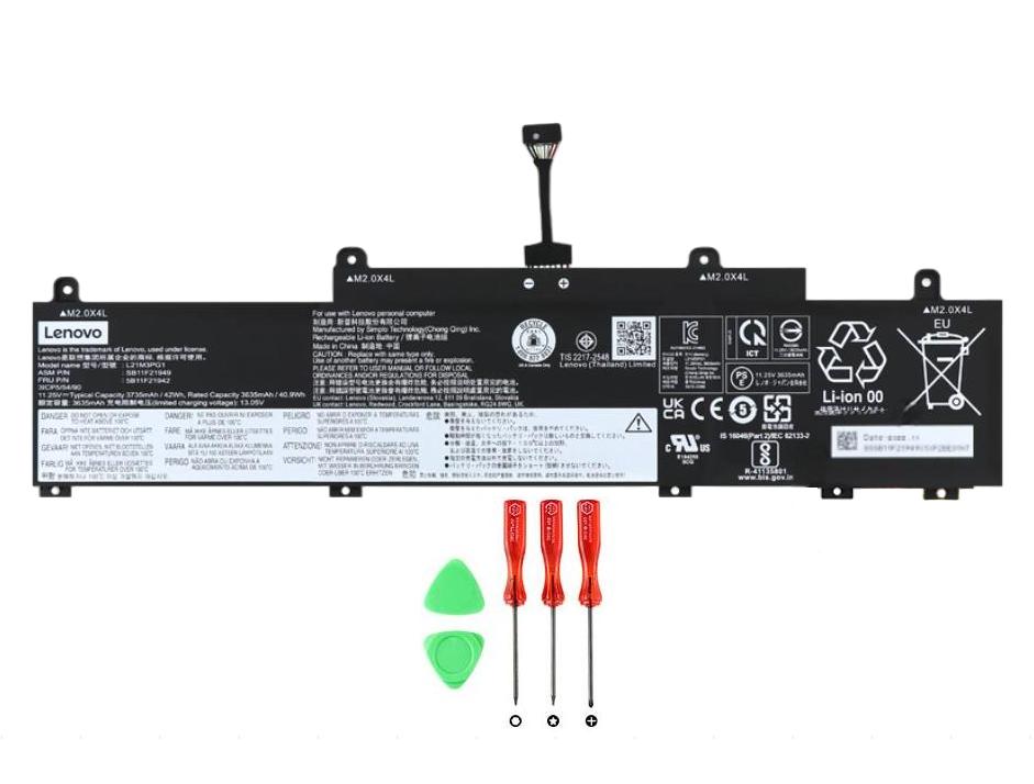 Original 3735mAh 42Wh Lenovo ThinkPad L15 Gen 3(Intel)21C3000KMX Batterie