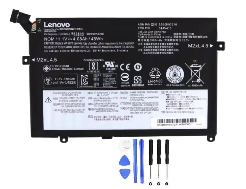Original 4080mAh 45Wh Lenovo ThinkPad E470 20H10089xx Batterie