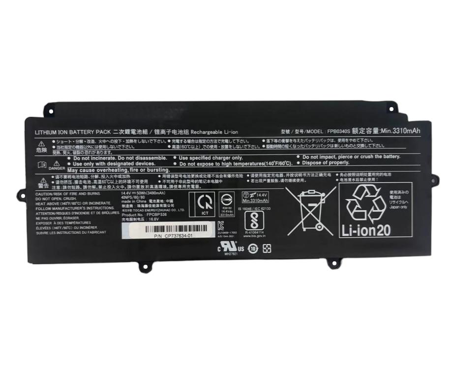 Original 3490mAh 50Wh Fujitsu 4INP5/60/80 A001F1 Batterie