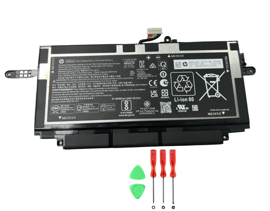 Original 6624mAh 53.2Wh HP Dragonfly Folio G3 2-in-1 824U7US Batterie