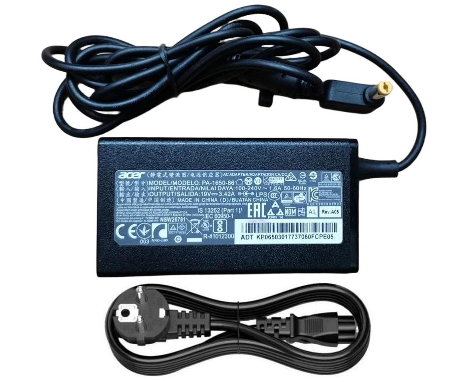 Original 19V 3.42A 65W Acer Aspire 3 A315-53-54BX Chargeur AC Adaptateur