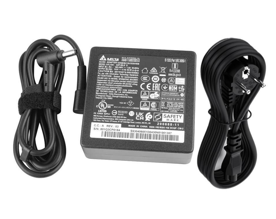 Original 19V 4.74A 90W MSI Modern 15 A10RAS-224FR A10RAS-244FR Chargeur AC Adaptateur