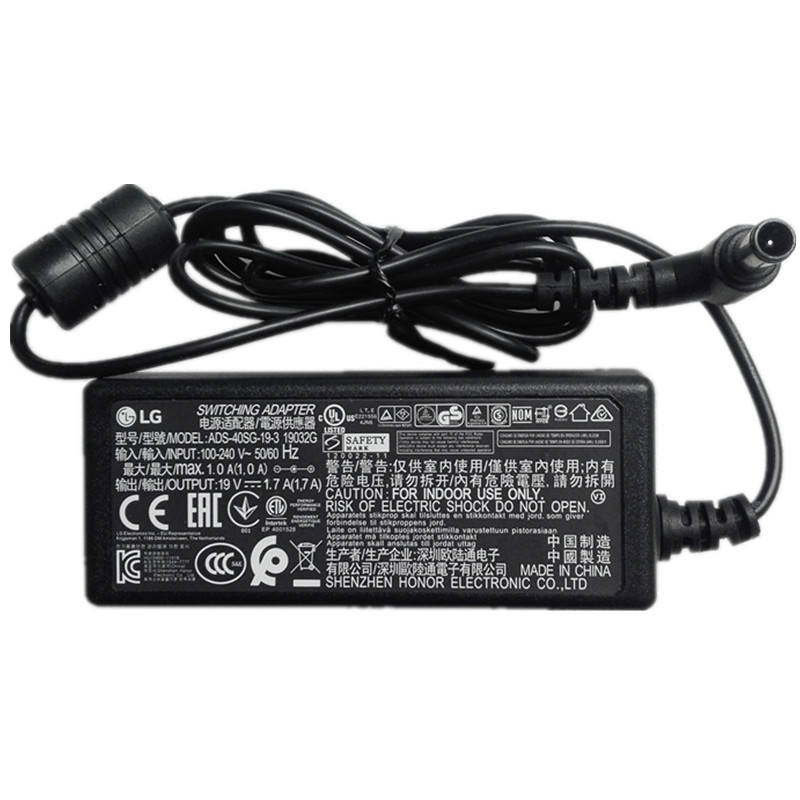 Original 19V 1.7A 32W LG Personal TV 22MT47D-PZ Chargeur AC Adaptateur